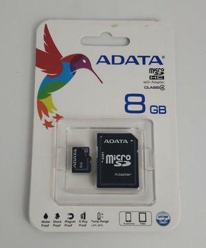 ADATA 8GB microSDHC Flash Card Model microSD HC 8G