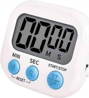 small digital kitchen timer magnetic back countdown Alarm reminder Timer white