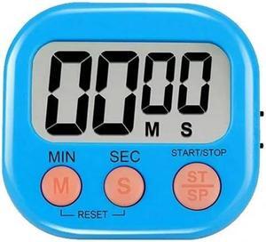 small digital kitchen timer magnetic back countdown Alarm reminder Timer blue
