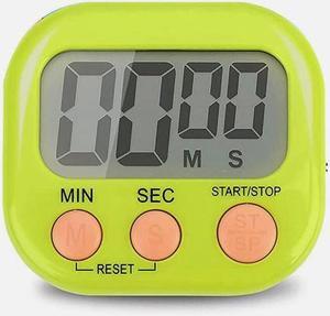 small digital kitchen timer magnetic back countdown Alarm reminder Timer green