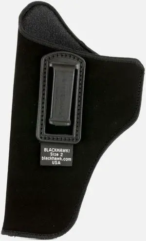 Blackhawk 73IP02BKL Inside The Pants IWB Size 02 Black Suede Belt Clip