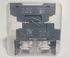 Electromagnetic Power Relay 8-Pin 12A DC Relay Coil with Socket Base Qty 2