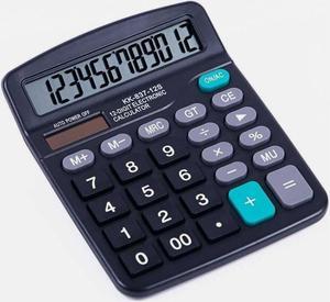 Electronic Calculator KK-837-12S 12 Digit Display Solar and Battery Power