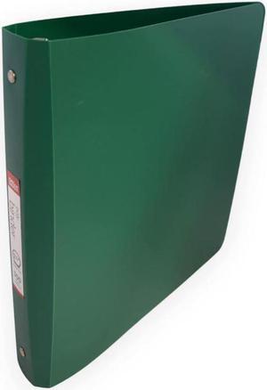 Office Depot Heavy-Duty 3-Ring Poly Binder 1 1/2" Round Rings Green
