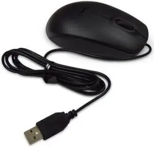 DELL 0KW2YH Optical USB Wired Scroll Mouse 3 Button Matte Black
