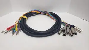 Hosa STX-805F 8-Channel Audio Snake Cable 1/4" TRS to XLR Male
