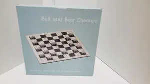 Wall Street Stainless Steel Bull Bear Checkers Game Stock Market