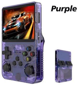 R36S Handheld Game Console Retro Emulator 3.5 Display 64GB Pocket System Purple