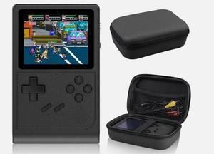 Handheld Retro Game Console Portable 2.5 LCD Rechargeable 400 Games Black