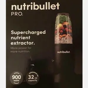 Nutribullet Pro 900-Watt Personal Blender System 8pc Matte Black Nutribullet Pro 900-Watt Personal Blender System 8pc Matte Black