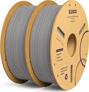 ELEGOO PLA Filament 1.75mm 3D Printer Filament, Dimensional Accuracy +/- 0.02 mm, Compatible with Most FDM Printer,  Grey 2kg