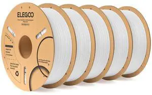 ELEGOO PLA Filament 1.75mm 3D Printer Filament White 5kg