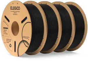 ELEGOO PLA Filament 1.75mm 3D Printer Filament Black 4kg