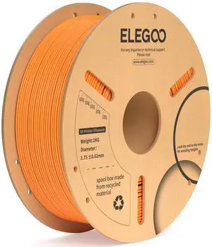 ELEGOO PLA+ Filament 1.75mm 3D Printer Filament Orange 1kg