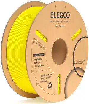 ELEGOO PLA+ Filament 1.75mm 3D Printer Filament Yellow 1kg