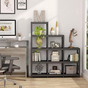 Tribesigns Bookshelf, Industrial 8-Tier Etagere Bookcases Display Rack