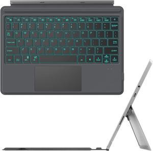 Type Cover for Microsoft Surface Go 3 2021/Surface Go 2 2020/Surface Go 2018, 7-Color Backlit Ultra-Slim Wireless Bluetooth Keyboard with Trackpad, Rechargeable Battery and Charging Cable
