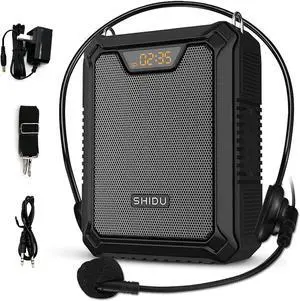 Voice Amplifier Portable Speaker with Wired Microphone 25W Rechargeable Waterproof IPX6 Bluetooth 5.0 Mini Pa System for Teachers, Training, Stage Performance, Team Building, Outdoor