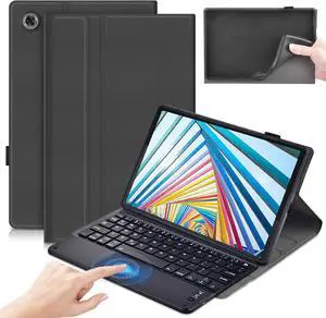 Touchpad Keyboard Case for Lenovo Tab M10 Plus 10.6 inch 3rd Generation 2022 (Model TB-125FU/TB-128FU/TB-128XU) Detachable Wireless Keyboard with Trackpad & Pencil Holder