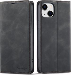 Case for iPhone 14 Pro Max 6.7 inch Premium PU Leather Cover with Card Holder Kickstand Shockproof Flip Wallet Cover