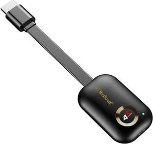 HDMI Wireless Display Receiver 5G WiFi 4K 1080P Mobile Screen Cast Mirroring Adapter Dongle for iPhone Mac iOS Android to TV Projector Support Miracast Airplay DLNA No Switching (5G+2.4G)