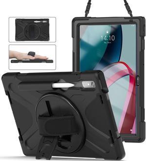Case for Lenovo Tab P11 Pro 2nd Gen 11.2 inch 2022 Model TB-132FU TB-138FC with Pencil Holder, Kickstand, Hand & Shoulder Strap Shockproof Protective Cover