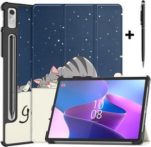 Case for Lenovo Tab P11 Pro 11.2 inch Gen 2 2022 / Lenovo Xiaoxin Pad Pro 2022 11.2 inch , Tri fold Slim Lightweight Hard Shell Smart Protective Cover with Multi-Angle Stand, Universal Stylus Pen