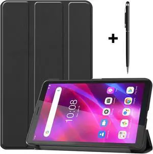 Case for Lenovo Tab M7 Gen 3 2021 / M7 Gen 2 2019, Slim Lightweight Stand Hard Shell Protective Cover for 7 inch Lenovo Tab M7 2nd Gen / 3rd Gen TB-7305F TB-7305L TB-7305X with Universal Stylus Pen