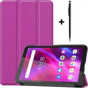 Case for Lenovo Tab M7 Gen 3 2021 / M7 Gen 2 2019, Slim Lightweight Stand Hard Shell Protective Cover for 7 inch Lenovo Tab M7 2nd Gen / 3rd Gen TB-7305F TB-7305L TB-7305X with Universal Stylus Pen