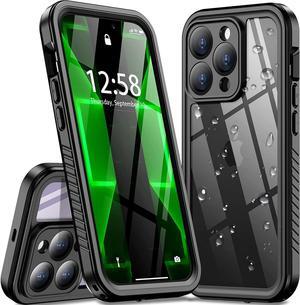 For iPhone 14 Pro Max Case, IP68 Waterproof Dustproof Shockproof Case with Screen Protector, Full Body Protective Front and Back Cover for iPhone 14 Pro Max 6.7 inch