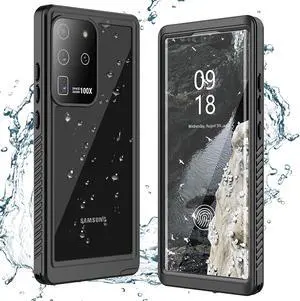 For Samsung Galaxy S20 Ultra Case Waterproof, Built in Screen Protector 360° Full Body Heavy Duty Protective Shockproof Cover IP68 Underwater Case for Galaxy S20 Ultra 6.9 inch