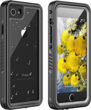 iPhone SE 2022 Case / iPhone SE 2020 Case / iPhone 7 8 Case Waterproof with Built-in Screen Protector, Full Body Shockproof Protective Cover for iPhone SE3 / SE 2 / 8 / 7