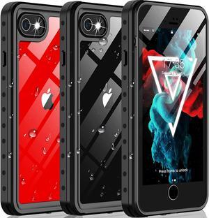 For iPhone SE 2022 Case / iPhone SE 3 Case Waterproof, Rugged Shockproof Full Body with Built-in Screen Protector Anti-Scratch Dustproof Underwater Case for iPhone 7/8/SE 2020/SE 2022 5G