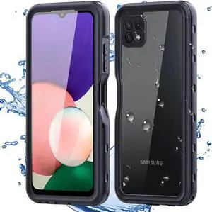 Samsung Galaxy A22 5G 6.6 inch Case, IP68 Waterproof Dustproof Shockproof Case with Built-in Screen Protector Full Body Sealed Underwater Protective Clear Cover for Samsung A22 5G [Not Fit 4G]