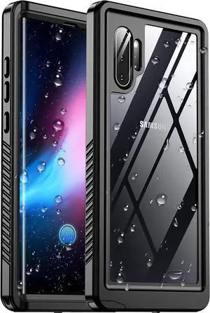 Galaxy Note 10+ Plus Case, Built-in Screen Protector [Compatible with Fingerprint ID], IP68 Waterproof Dustproof Shockproof Full Body Protective Cover for Samsung Galaxy Note 10+ / Note 10+ 5G