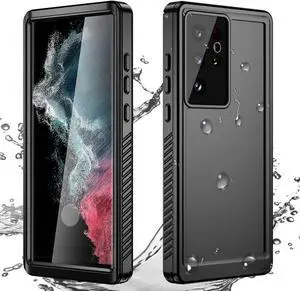 For Samsung Galaxy S22 Ultra Waterproof Case, Built-in Screen Protector Full Protection Heavy Duty Shockproof Cover Anti-Scratched Rugged Case for Galaxy S22 Ultra 5G 6.8 inch 2022