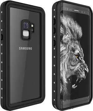 Galaxy S9 Waterproof Case, Waterproof Shockproof Dustproof Dirtproof Full Body Case Built in Screen Protector with Touch ID for Samsung Galaxy S9 5.8 inch