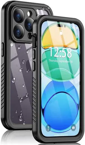 For iPhone 14 Pro Case Waterproof, Shockproof Bumper Cover with Built-in Screen Protector,Dustproof Anti-Scratch Anti-Stain Phone Case for iPhone 14 Pro 5G 6.1 inch