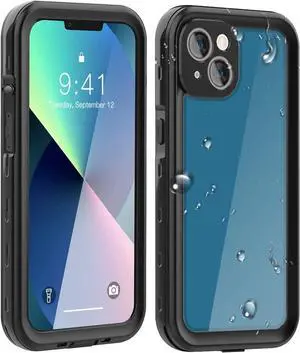 iPhone 13 Mini Waterproof Case, Shockproof Underwater IP68 Case, with Built-in Screen Protector Full Body Rugged Protective Cover, for iPhone 13 Mini 5.4 inch