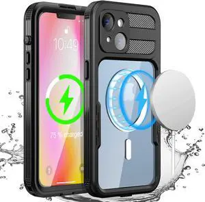 Waterproof Case for iPhone 14 Plus 6.7 inch with MagSafe Support Snowproof, Dustproof and Shockproof, IP68 Certified Full Body Protection Fully Sealed Underwater Cover for iPhone 14 Plus 6.7" 2022