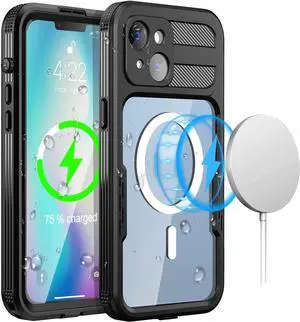 Waterproof Case for iPhone 14 6.1 inch with MagSafe Support Snowproof,Dustproof and Shockproof, IP68 Certified Full Body Protection Fully Sealed Underwater Cover for iPhone 14 6.1" 2022