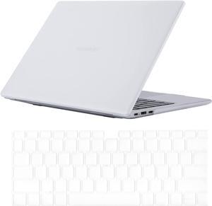Compatible with Huawei Mate Book D14 Case /  Honor Magic 14 / Honor Magic X14 Matte Laptop Protective Hard Shell Case 14 inch with Keyboard Cover Skin Transparent