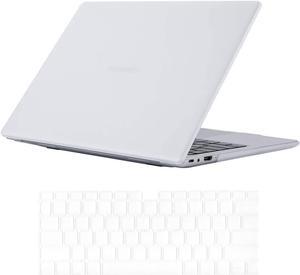 Protective Case for 14 inch Huawei MateBook 2019 2020 / Matebook 14 AMD 2020 2021 Hard Shell Laptop Cover with Silicone Keyboard Cover Skin Transparent