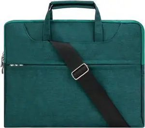 Universal 11 12 inch Laptop Bag, Computer Bag, Water Resistant Laptop Briefcase, Laptop Case Sleeve with Shoulder Strap for MacBook Acer Lenovo HP Dell Samsung Dark Green