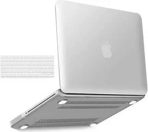 Compatible with MacBook Pro 13 Inch case A1278 Release 2012-2008, Plastic Hard Shell Case with Keyboard Cover for Apple Old Version Mac Pro 13 with CD-ROM Matte Transparent