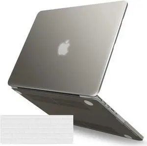 Compatible with MacBook Pro 13 Inch Case 2015 2014 2013 end 2012 Model A1502 A1425, Hard Shell Case with Keyboard Cover for Old Version Apple Mac Pro Retina 13 Matte Transparent Gray