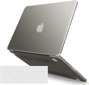 Compatible with MacBook Pro 13 Inch Retina Case Model A1502 A1425 (Older Version Release 2015 - end 2012), Plastic Hard Shell Case with Keyboard Cover Gray
