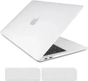 Compatible with MacBook Air 13 inch Case 2022, 2021-2018 Release A2337 M1 A2179 A1932 with Retina Display Touch ID, Plastic Hard Shell with Keyboard Cover Matte Transparent