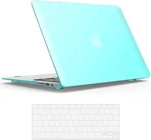 Compatible with Old Version MacBook Air 13 Inch Case (2017-2010 Release) Model: A1466 / A1369, Plastic Hard Shell Case with Keyboard for Apple Mac Air 13" Blue