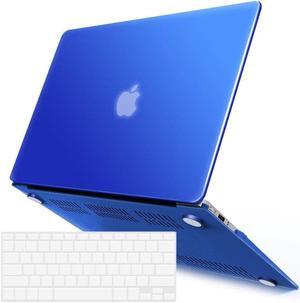 Compatible with MacBook Air 11 Inch Case Model A1370 A1465, Soft Touch Plastic Hard Shell Cover with Keyboard Cover for Apple Mac Air 11" Blue